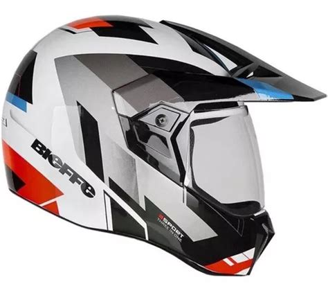 Capacete Moto Bieffe 3 Sport React Motocross Integral MercadoLivre