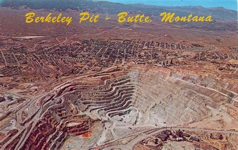 Berkeley Pit Butte Montana Aerial View