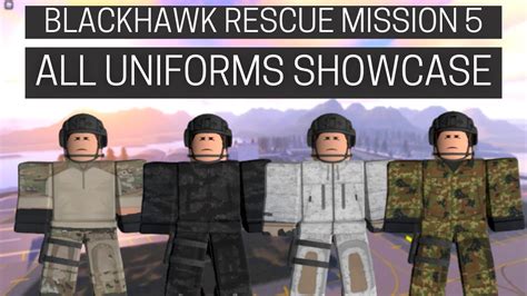 All Uniforms Showcase Blackhawk Rescue Mission 5 Youtube