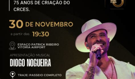 Comemoração dos 75 anos do CRC ES terá lançamento de livro e show