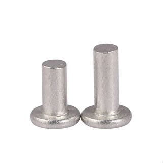 M3 M4 M5 M6 GB109 Aluminum Solid Rivets Knock Flat Head Rivet Shopee