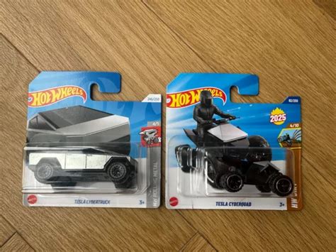 HOT WHEELS TESLA Cyberquad And Cybertruck PicClick UK