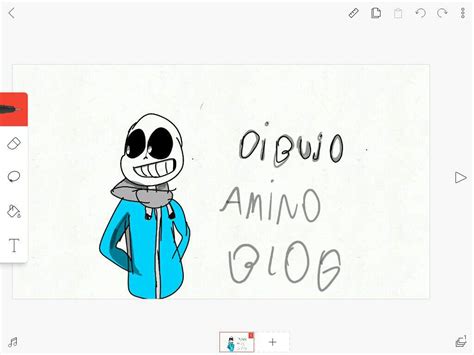 Dibujo de sans clasico Undertale AUs Amino Español Amino