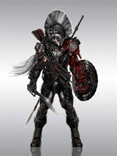 Warrior Concept Art Robot Concept Art Armor Concept Sci Fi Armor The