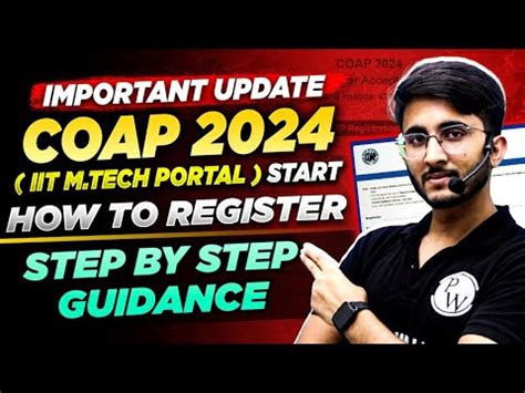 COAP 2024 Portal IIT MTech Registration Start How To Register