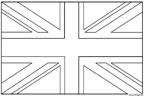 Coloriage Drapeau Angleterre Dessin Drapeau à Imprimer