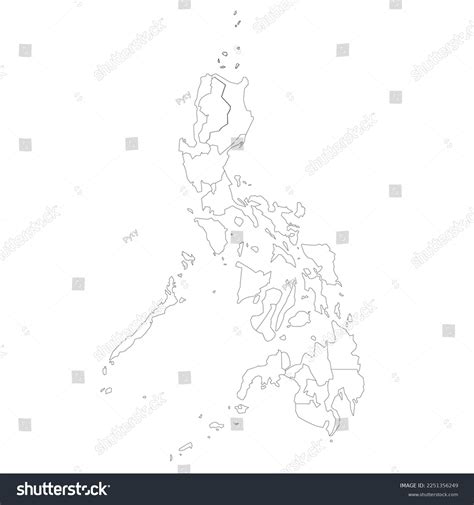 Philippines Political Map Of Administrative Royalty Free Stock Vector