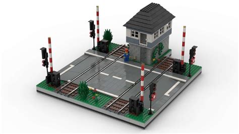 Train Level Crossing Motorized With Power Functions From BrickLink