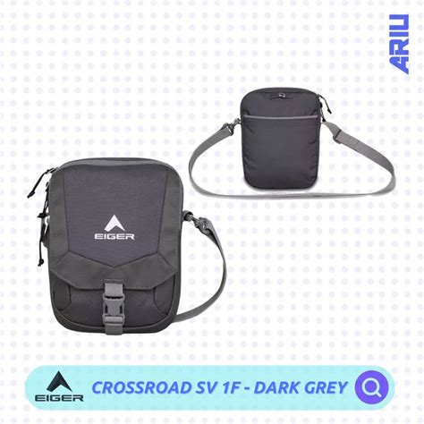 Jual TAS SELEMPANG EIGERORIGINAL CROSSROAD SV 1F TRAVEL POUCH DARK