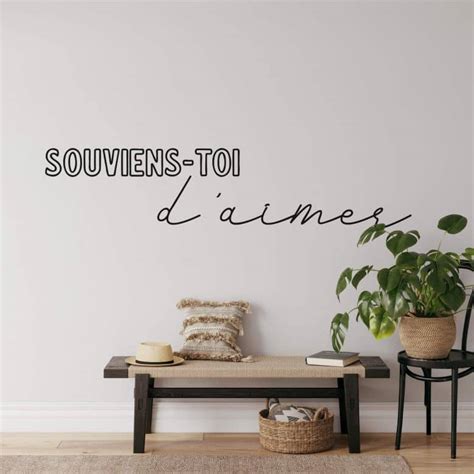 Wandtattoo Souviens Toi D Aimer Wall Art De