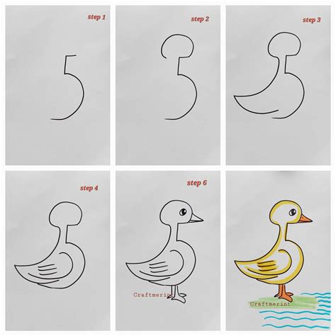duck sketch drawing 2