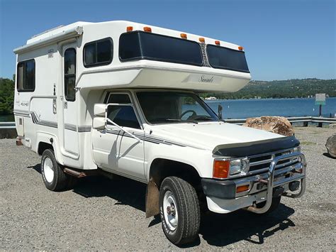 Sunrader Fiberglass Camper On Toyota 4×4 Truck Camper Hq