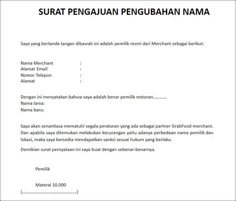 Contoh Surat Pernyataan Pengalihan Nomor Rekening Surat Pernyataan Desain Contoh Surat