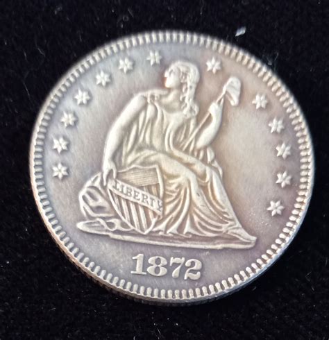 S Liberty Seated Quarter Tribute Token Restrike Etsy