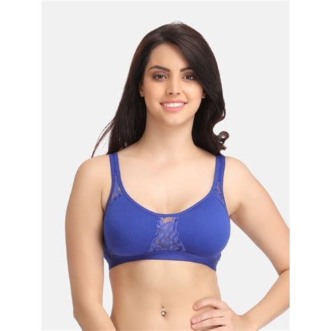 Clovia Cotton Rich Solid Non Padded Full Cup Wire Free T Shirt Bra