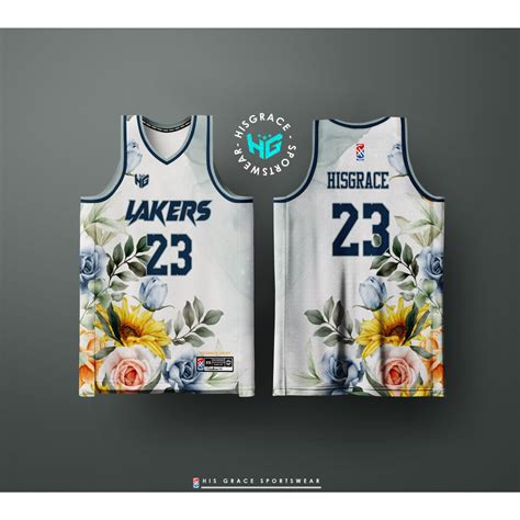 Raya 2024 228 HG BASKETBALL CONCEPT JERSEY LAKERS FLORAL FULL