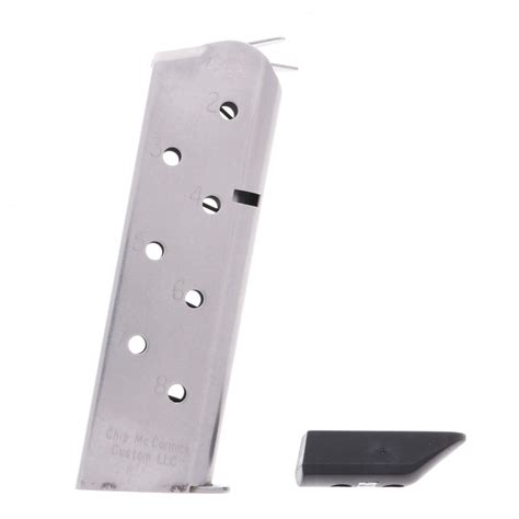 Cmc Products Match Grade 1911 45 Acp 8 Round Stainless Steel Magazine