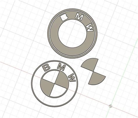 Free STL file BMW 3 parts logo 🚗・3D printing template to download・Cults