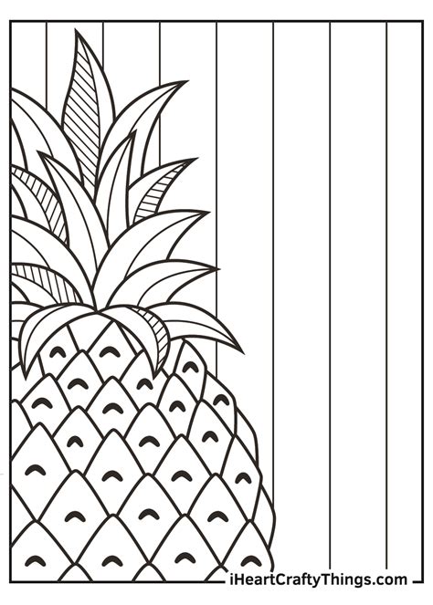 Pineapple Coloring Pages (Updated 2021)