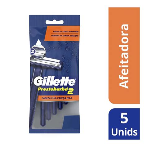 GILLETTE Prestobarba Azul 2 Filos X5u Distribuidor MM