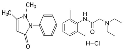 Chemical structure of phenazone and lidoaine hydrochloride | Download Scientific Diagram