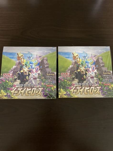 34％割引グレイ系【福袋セール】 イーブイヒーローズ 2box シュリンク付 ポケモンカードゲーム トレーディングカードグレイ系 Ota On