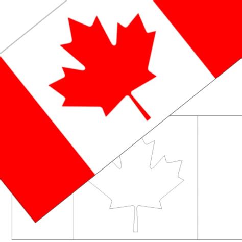 FREE Printable Canada Flag & color book pages | 8½ x 11