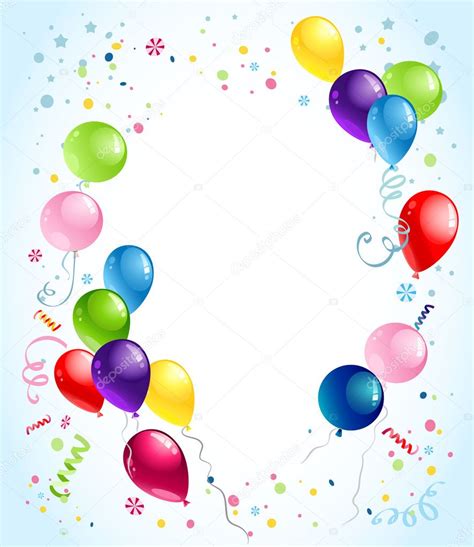 Birthday balloons background Stock Vector by ©paprika_ 33605935