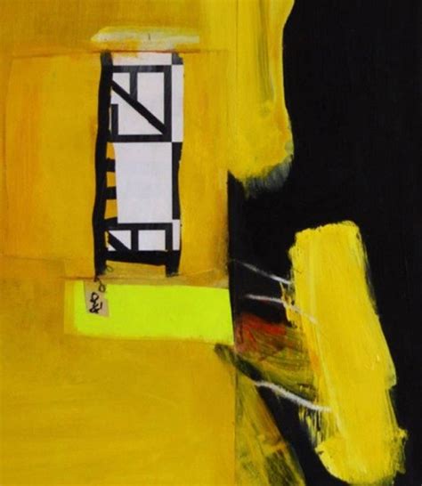 Russell Frampton Aldebaran Signature Contemporary Abstract Yellow