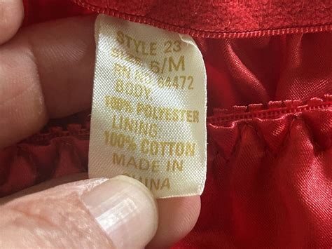 Vintage Shiny Red Satin Bikini Panties Fringe Detail Gem