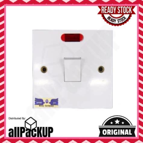 Ums A V Ac Dp Flush Switch With Neon Indicator Wh N Shopee