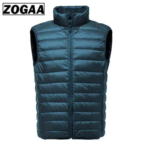 2020 Ultralight White Duck Down Mens Sleeveless Jacket Windproof And Warm