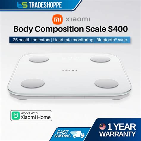 Xiaomi Smart Body Composition Scale S Shopee Malaysia