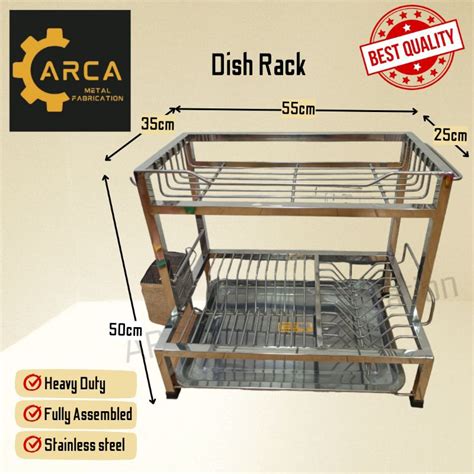 2 Layer Stainless Dish Rack Shopee Philippines