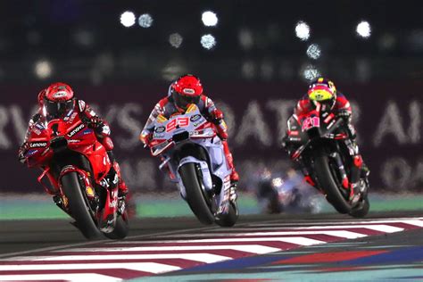 MotoGP Qatar GP Bagnaia Wins Thriller Marquez Fourth To Cap Off