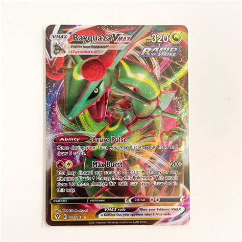 Rayquaza Vmax 111203 Pokemon Evolving Skies Hobbies And Toys Toys