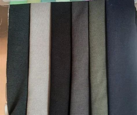 Plain Pure Cotton Melange Sinker Fabric For Garments Multicolour At