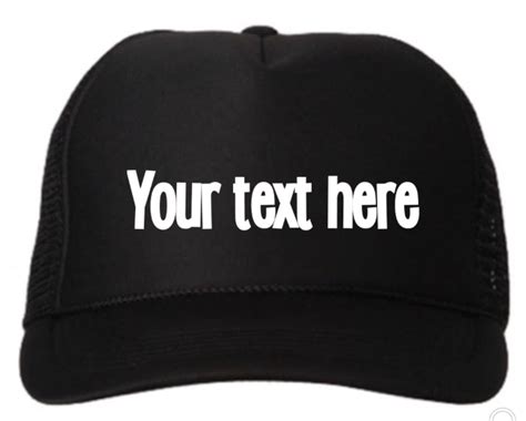 custom hat  text  hat custom phrase trucker hat etsy