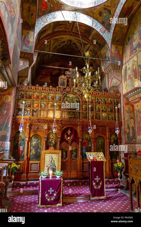 View Inside The Main Church Inside The Antim Monastery In Bucharest