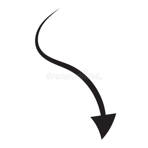 Curved White Arrow Png