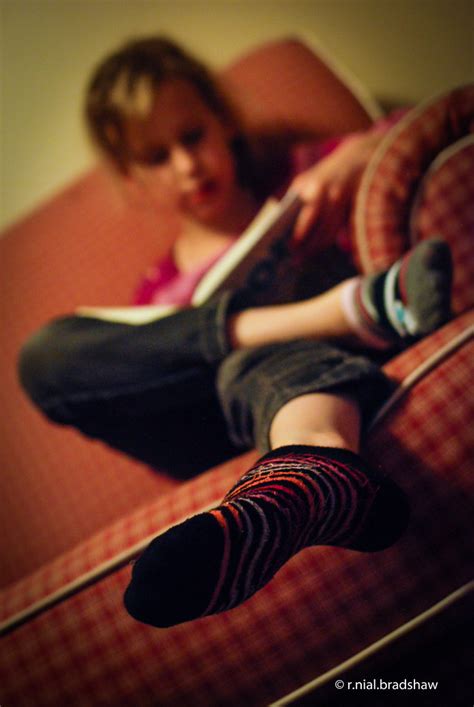 Reading Girl Couch Socks 4 115 R Nial Bradshaw Flickr