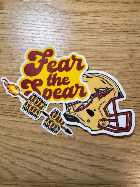 FSU Sticker Bundle Florida State Spear Helmet Fear the - Etsy