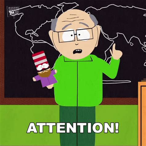 Attention Mr Garrison GIF - Attention Mr Garrison South Park - Discover ...