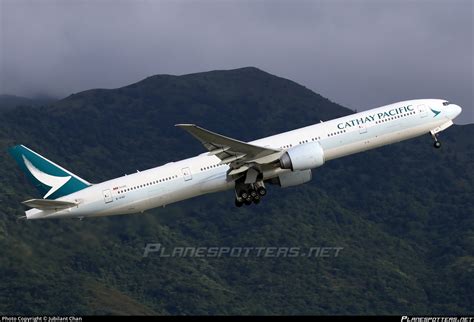 B KQD Cathay Pacific Boeing 777 367ER Photo By Jubilant Chan ID