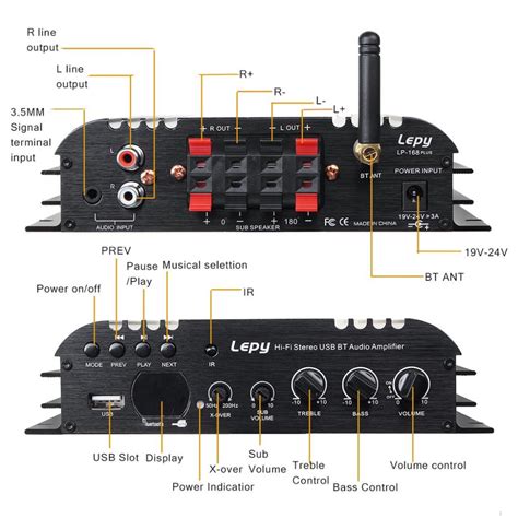 Amplificator Hi Fi 2 1 Lepy Lp 168plus Audioweb