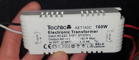 Трансформатор для галогеновых ламп 220-12В AET160C 160W — купить в ...
