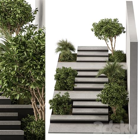 Landscape Furniture Stairs With Ivy And Garden Architect Element 57