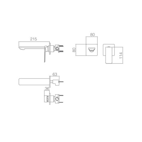 Grifo Monomando Lavabo Empotrado Fiyi Negro Mate Imex Grifer A