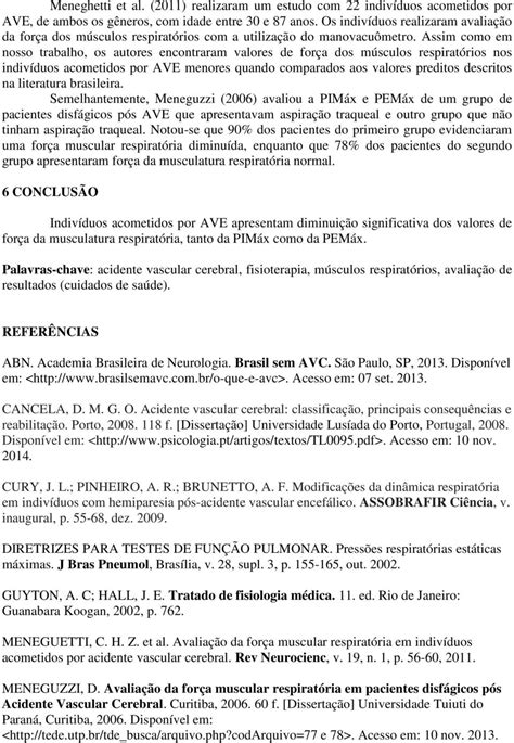 Comparação da força da musculatura respiratória em pacientes acometidos