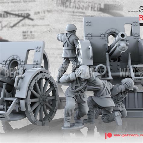 D Printable Wwii Polish Medium Artillery By Battlecat Miniatures